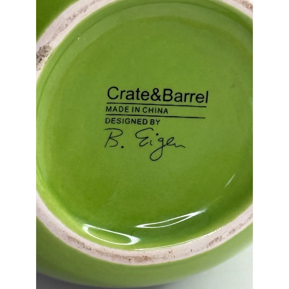 Crate & Barrel Green Vase by B. Eigen